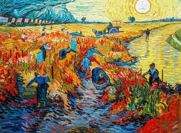 The Red Vineyard - Van Gogh